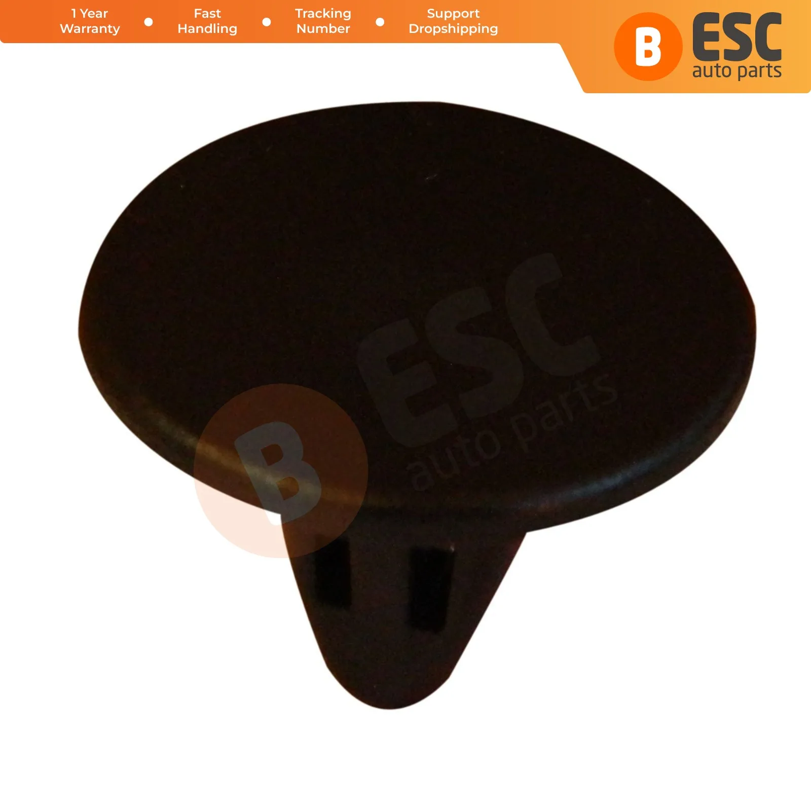 ESC ECF28 10 Pieces Trunk Lining Retainer, Bonnet Retainer, Black for Renault : 7703077117