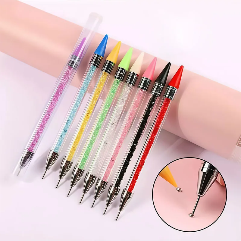 New Rhinestone Applicator Pencil Nail Sculpting Pen Dot Rod Pen Rhinestone Picker Wax Pen Stone Picker Refill DB04