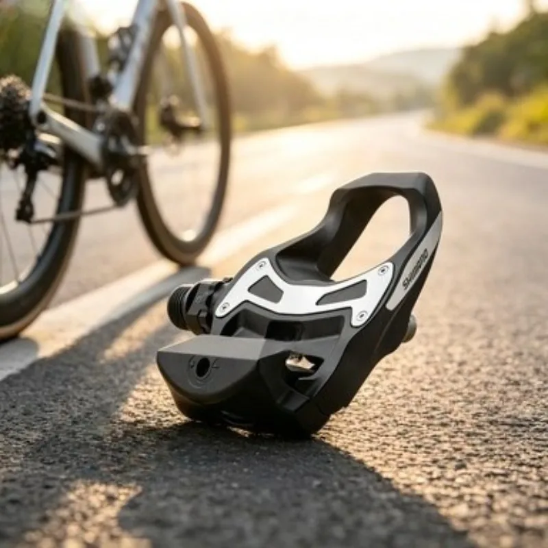 SHIMANO 105 PD-R7000 SPD-SL Pedals Carbon Road Pedals Extra-Wide Platform Power Transfer Efficient Cycling Lock