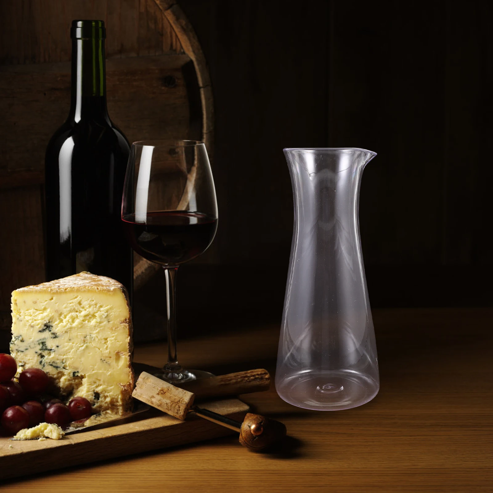 Jarra de vino tinto acrílica transparente, segura para cena, fiesta, banquete de boda, decantador de bebidas, jarra de vino