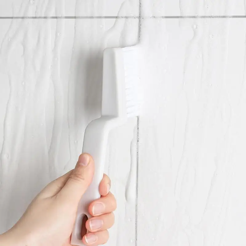 Soft Bristles Cleaning Brush Grout And Corner Scrubber Brush Tool Flexible Shower Cleaning Brush With Handles For Bathroom Floor