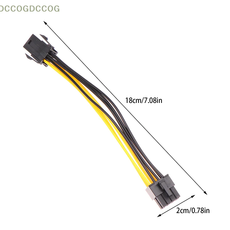 PCI-e 6-pin Male To 8-pin Female Converter For 8pin GPU Video Card ，Powered Adapter 6pin To 8pin Adapter