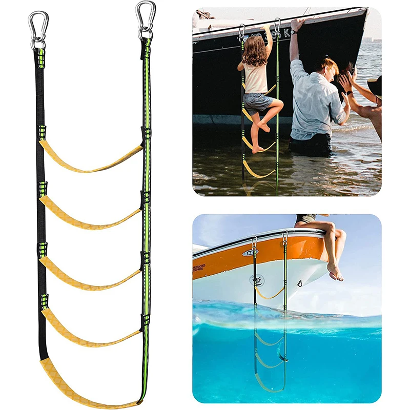 Step Inflatable Boat Boarding Ladder Wakeboard Yacht Equipment Fit Kayak Motorboat Canoein Portable Ladder For Boat 3/4/5