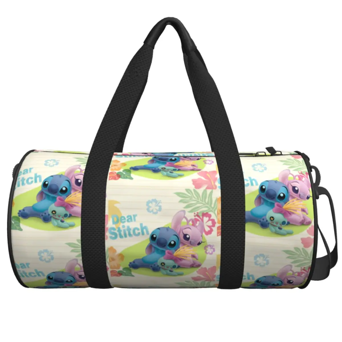 

Gym Bag Stitch Funny Kawaii Sports Bag with Shoes Men Oxford Printed Handbag Vintage Training Fitness Bag