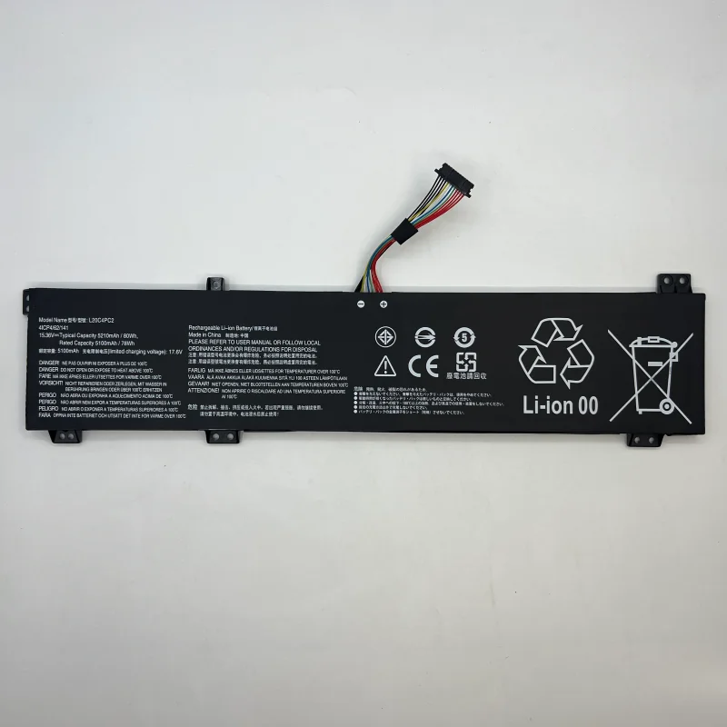 Batterie d'ordinateur portable L20C4PC2 L20M4PC2 5B11B53885/5B11B53889/SB11B53887 remplacement pour Lenovo Legion 5-17ITH6 /5-17