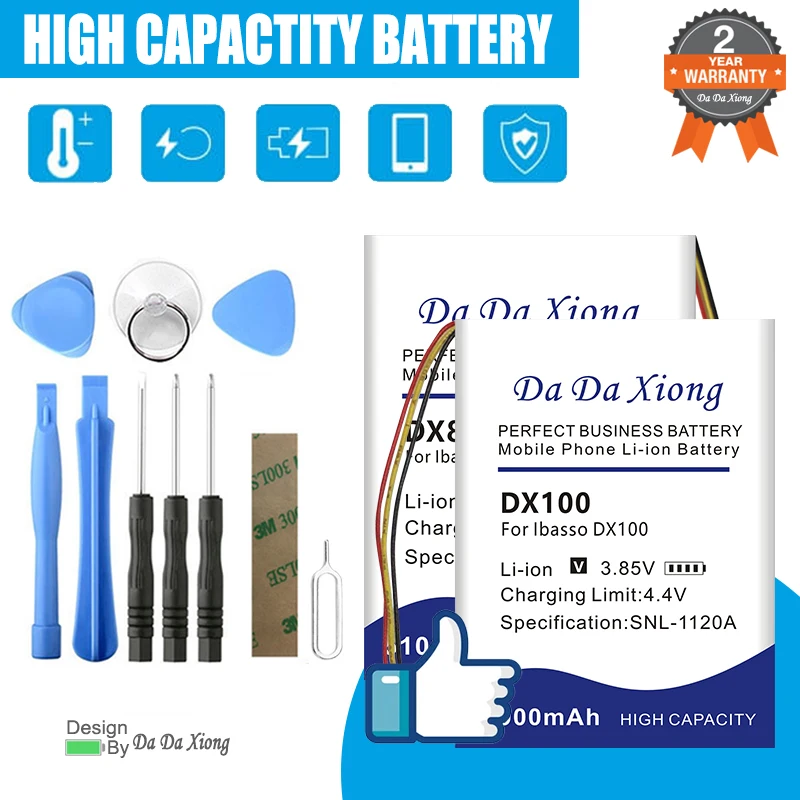 New IbassoDX80 IbassoDX100 IbassoDX160 IbassoDX150 IbassoDX220 Battery For Ibasso DX80 DX100 DX120 DX150 DX160 DX200 DX220