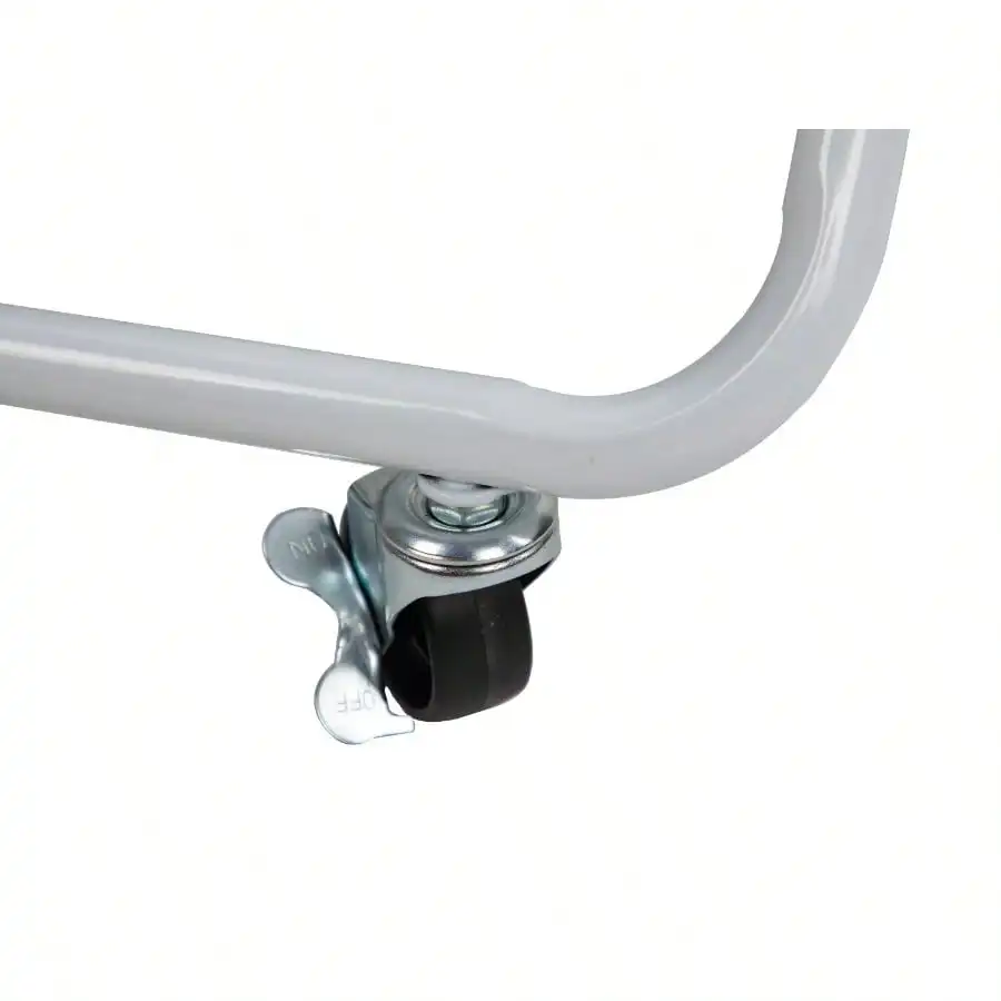 عربة فرز بإطار معدني، أبيض أركتيكي، 3 طبقات، تتضمن 4 عجلات متدحرجة ناعمة، متعددة الأغراض