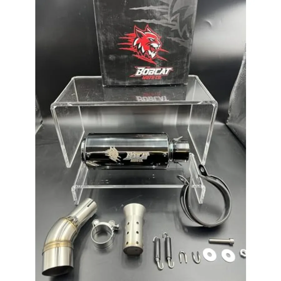

Exhaust Muffler Kit With Mid Pipe for YZF-R3 MT-03 2015-2025 Slip On Stainless Steel Black Performance Lightweight
