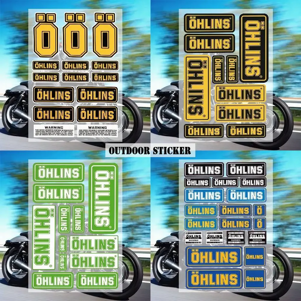 Oh-lins Suspension Graffiti Stickers Waterproof PVC Decals for Car Motorcycle Skateboard Helmet Notebook