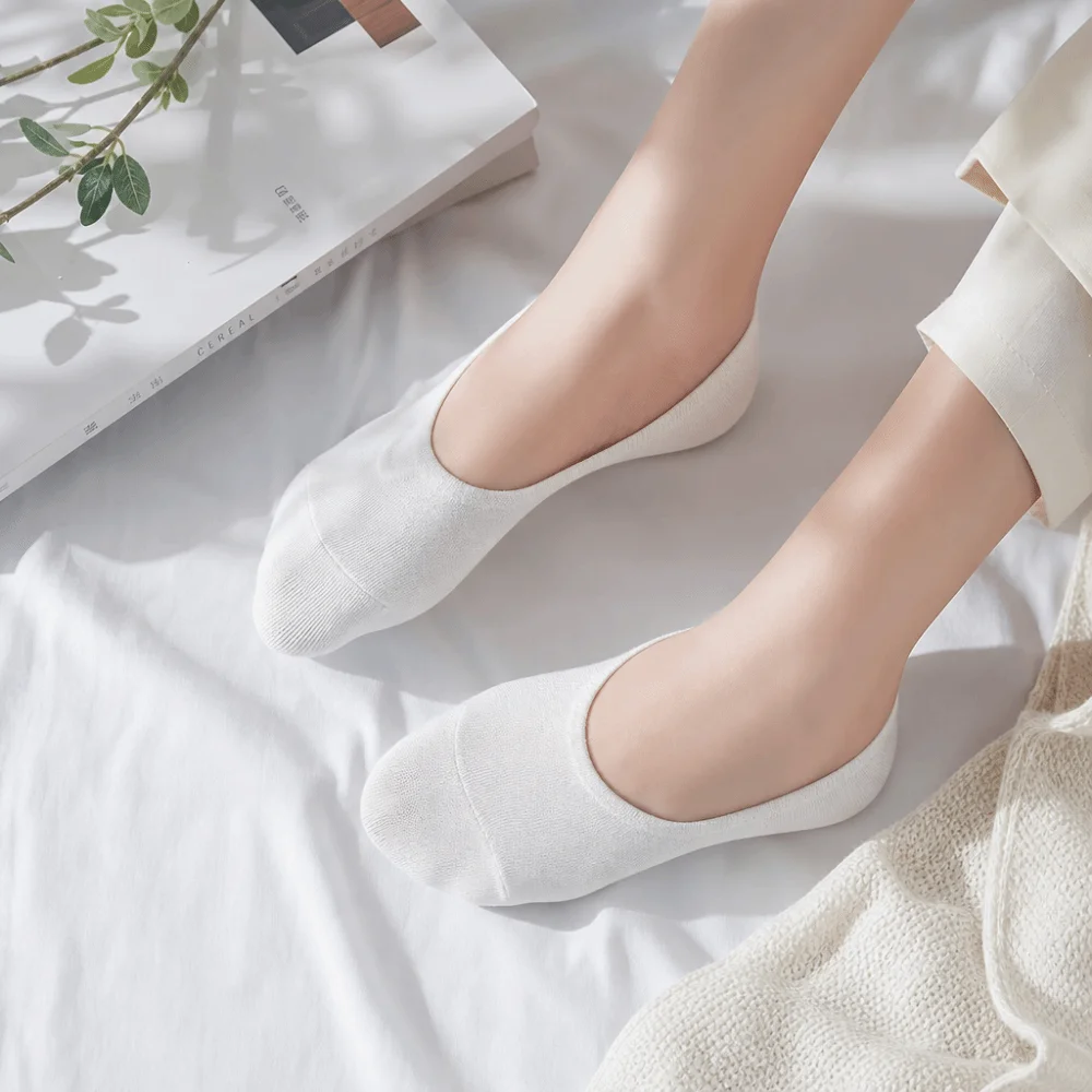 

Simple Design Cotton Men Boat Socks Pure Color Breathable Invisible Socks Low-Cut Sports Socks Running