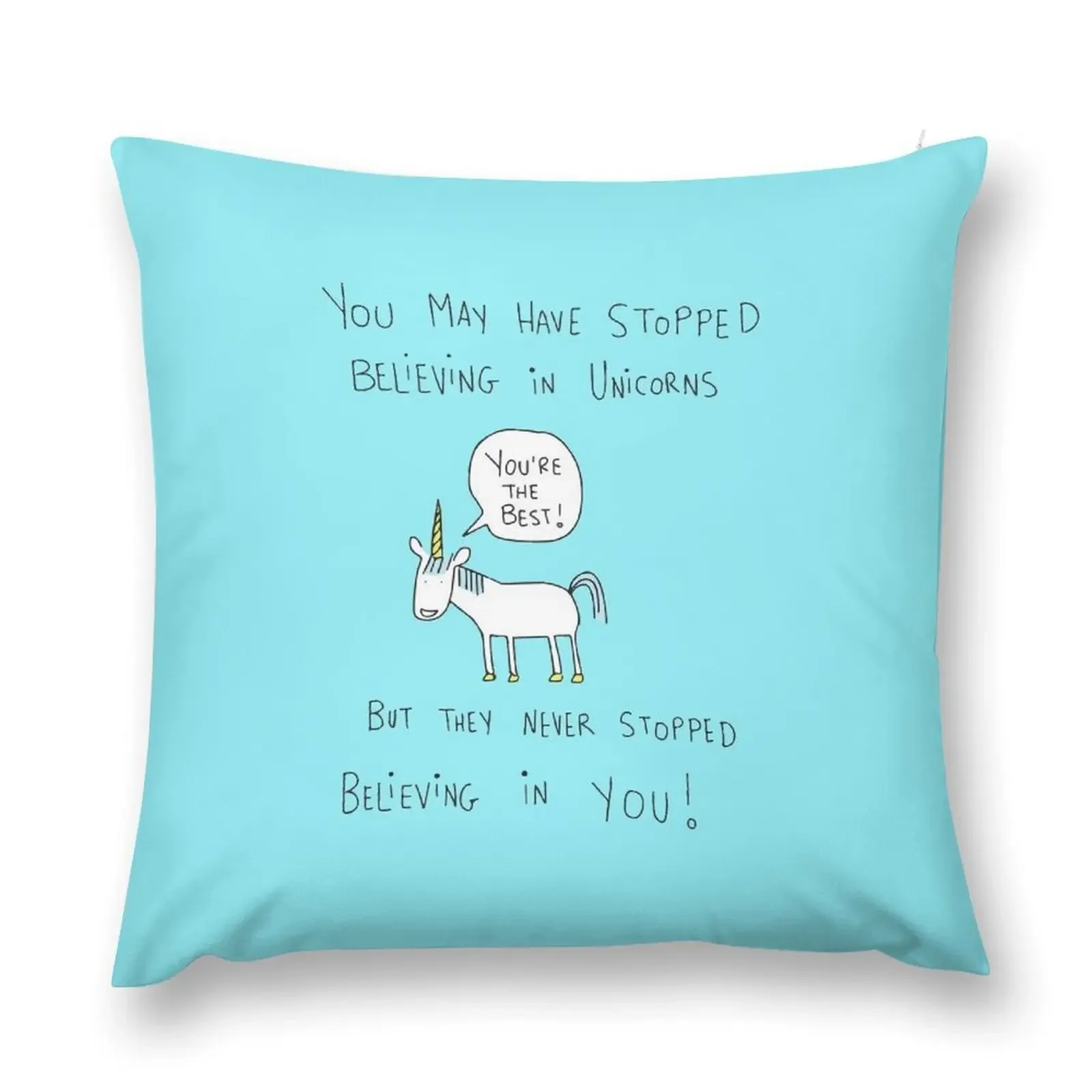 

Believing in Unicorns Throw Pillow home decor items pillowcases for sofa cushions pillow