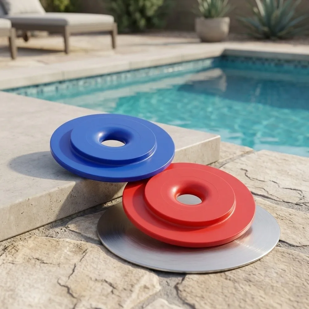 Pool Cleaner Disc Accessory in Red and Blue for Polaris 180 280 380 480 Models 1.63 inch 2 pcs Polyoxymethylene