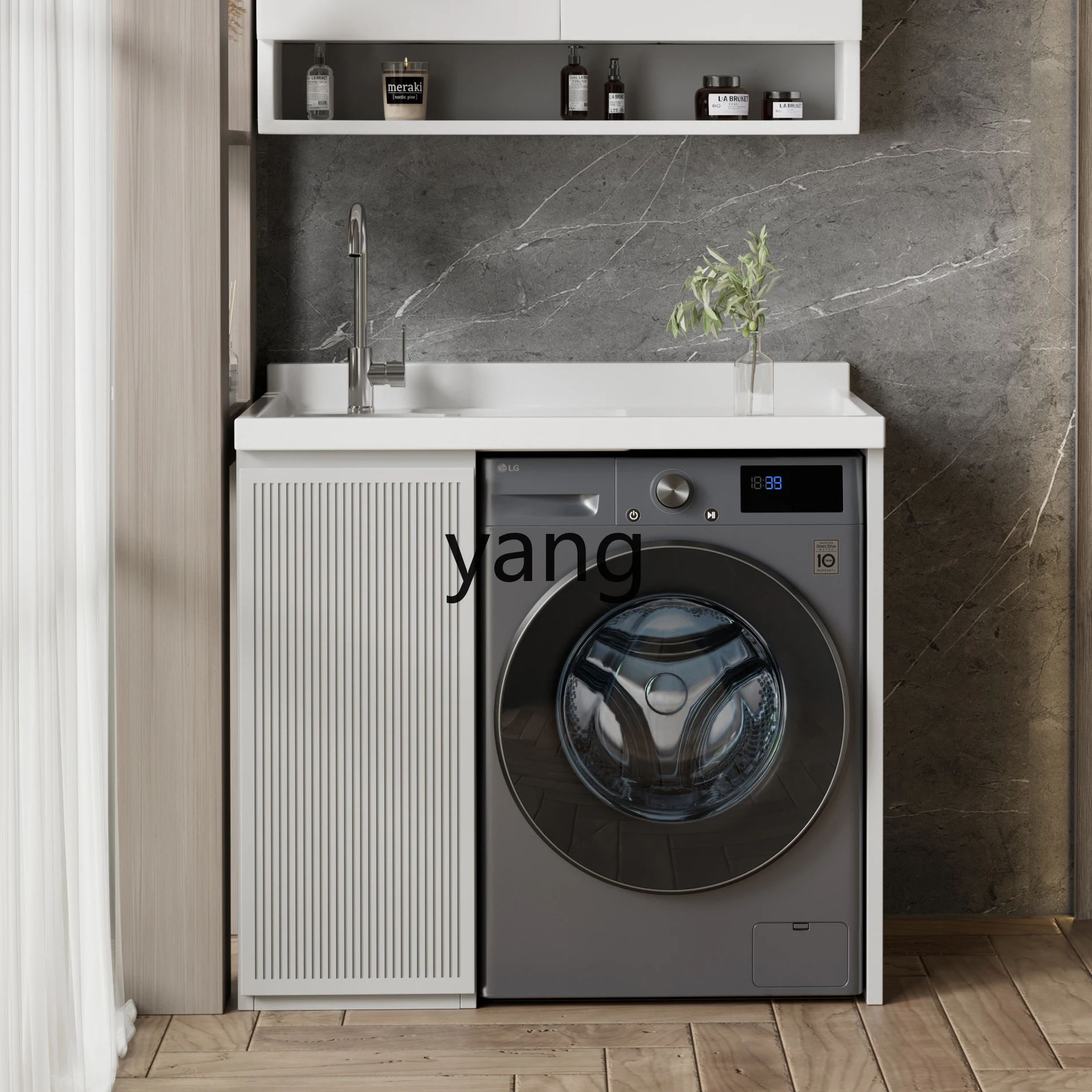 LH  Washing Machine Integrated Cabinet Balcony Combination Companion Quartz Stone