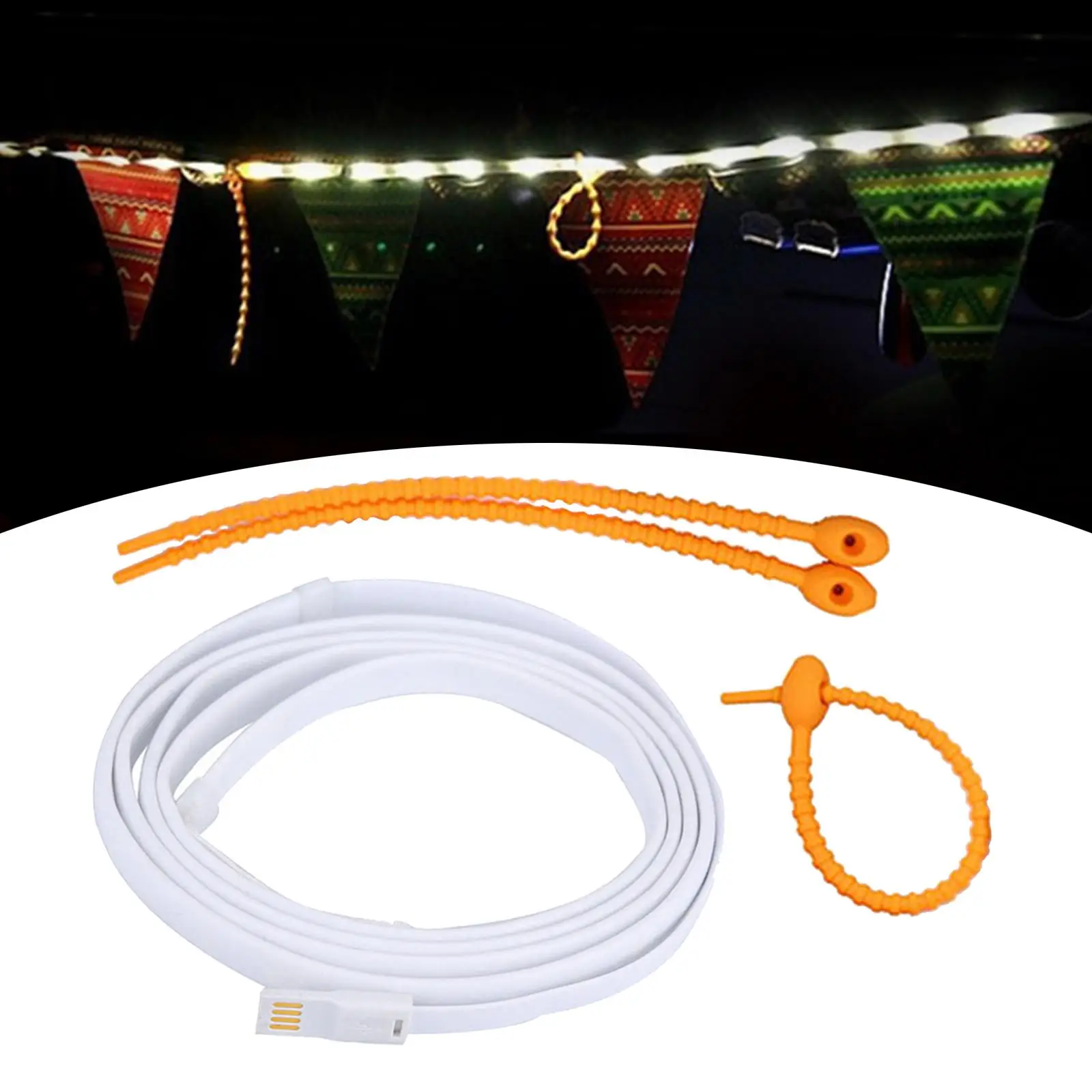

Tent Strip Lights Hanging Lights Flexible Waterproof 1,5M LED Rope Lights