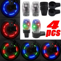 Rechargeable Dazzle Colorful Valve Lights Bicycle Car Motorcycle Tire Decoration Night Driving Safety Parts Automotive Accessory