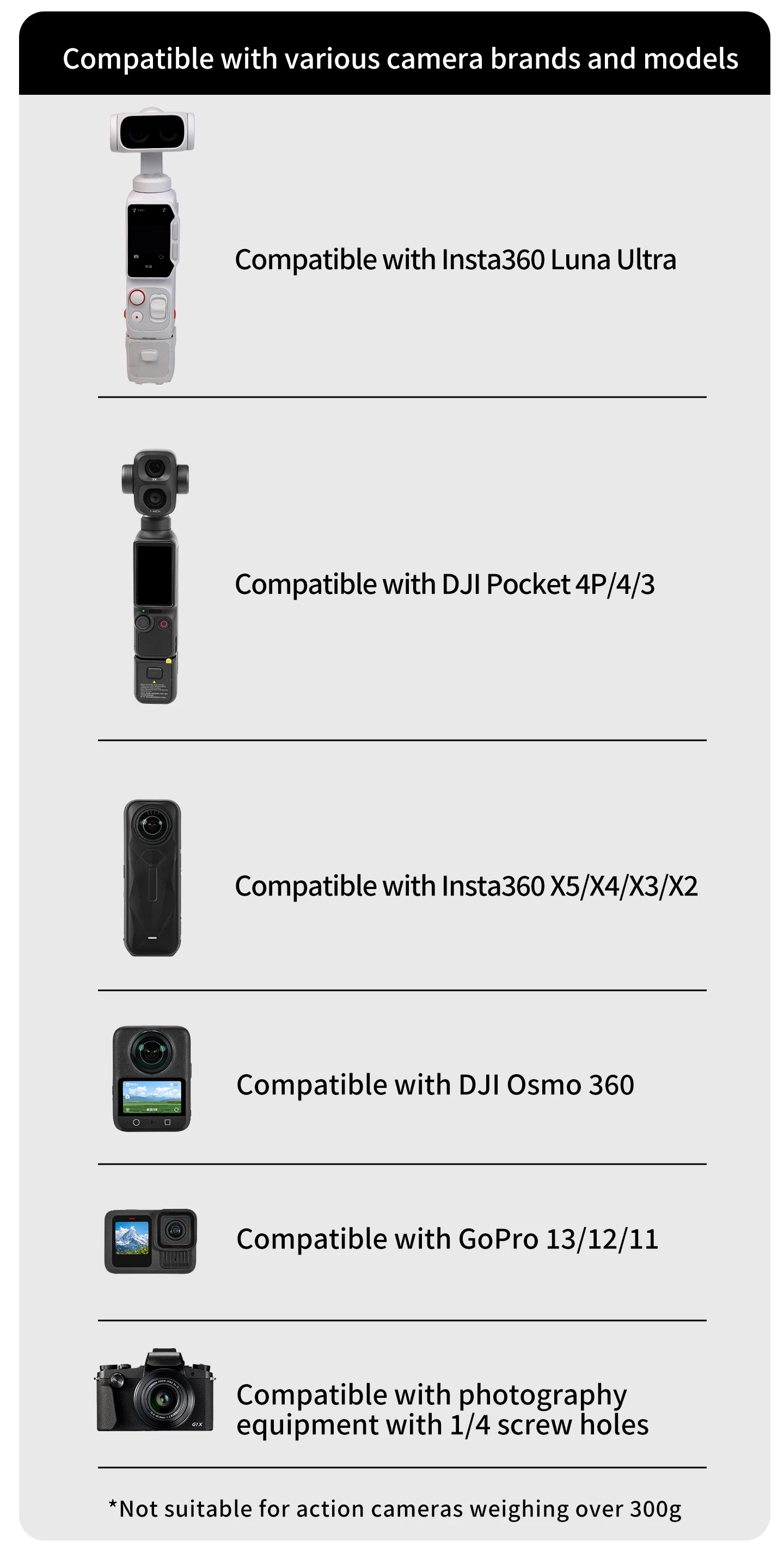 Fahrrad- und Angelkamera-Gurtbefestigung Flexibler Silikon-Klemmhalter 22-38mm Klemmbereich für DJI Osmo Pocket 4P 4 3 Insta360 Luna Ultra Gimbal – Detail 10