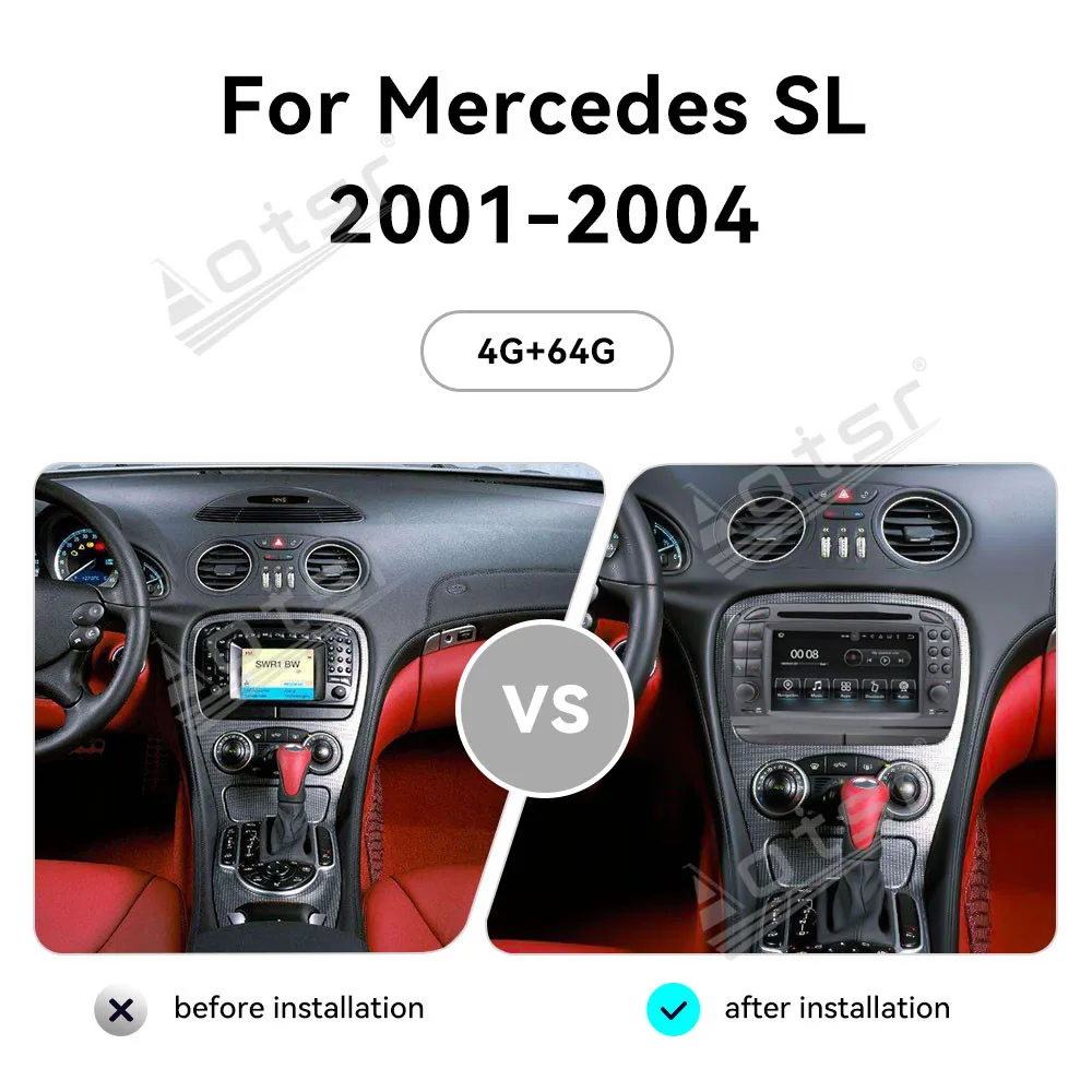 7 Inch Car DVD Player Private Mold For Mercedes-Benz SL 2001-2004 Rare Unique Item One Set Only Car Radio Multimedia Navigation