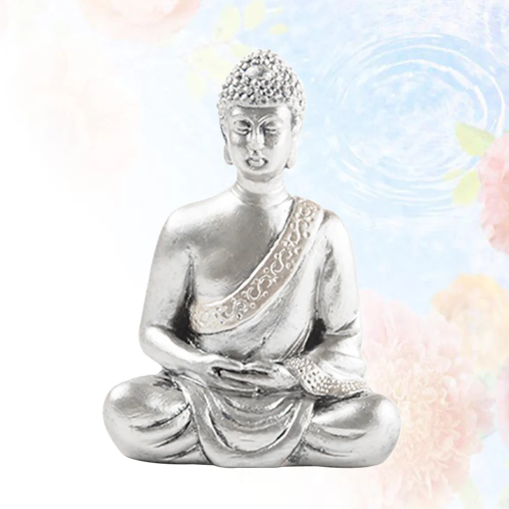 

Creative Chinese Style Retro Buddha Statue Sculpture Handmade Resin Desktop Art Decor Perfect for Living Room Tabletop