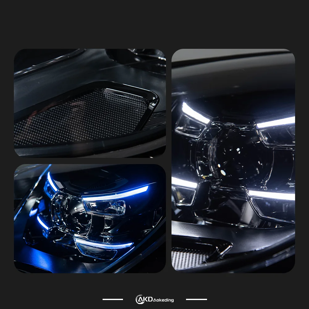 Repuestos para Faros Delanteros de Macan 2014-2019 95B, Último Diseño de Luces Diurnas Matrix, Proyector, Accesorios Modificados para Auto