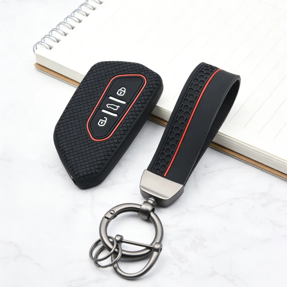Silicone Key Case Remote Car Key Cover For Seat Leon Mk4 Cupra Formentor For Skoda Octavia A8 MK4 Mk8 For VW Golf 8 GTI ID 4