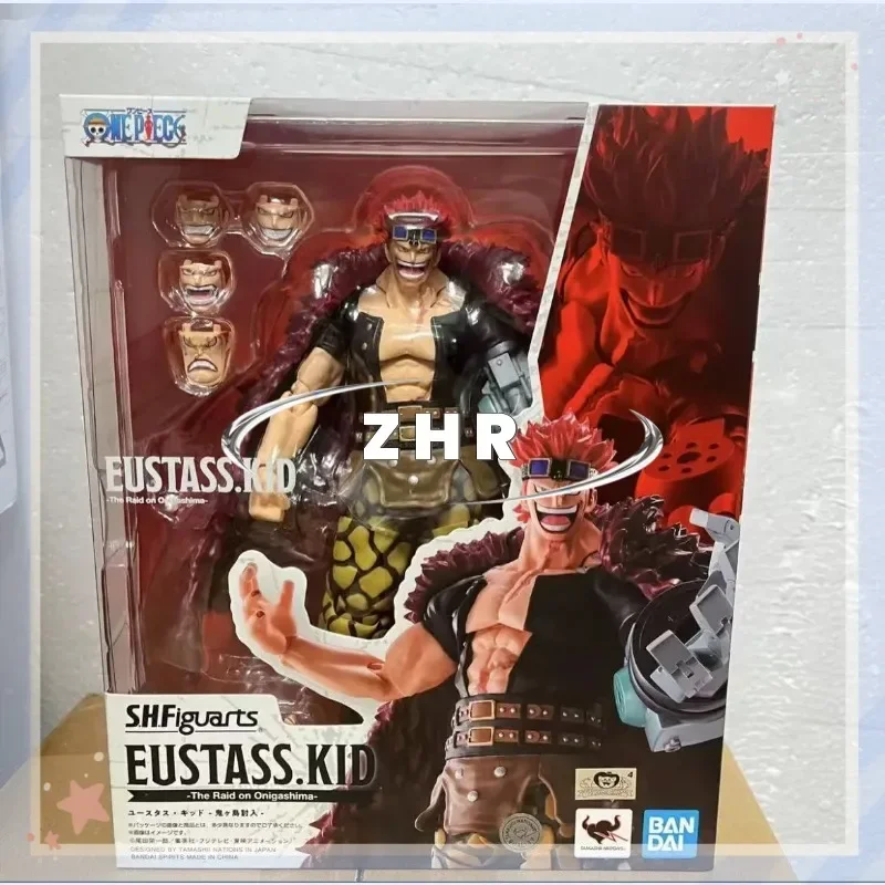 100% Original Bandai Sh Figuarts Shf One Piece Eustass Kid Action Figure The Raid On Onigashima Collection Model Toys Figura