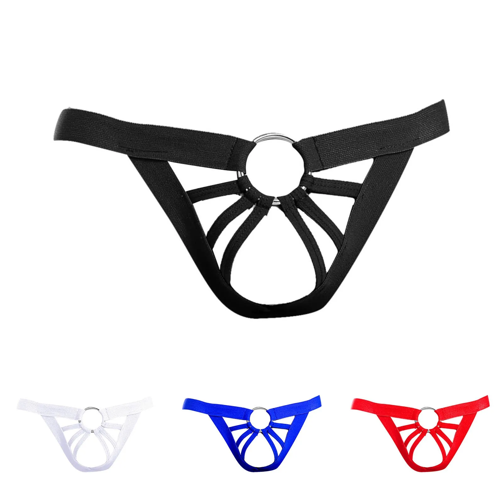 Mannen exotische kleding heren effen kleur string laagbouw ondergoed ondergoed rits ondergoed paascadeau mannen