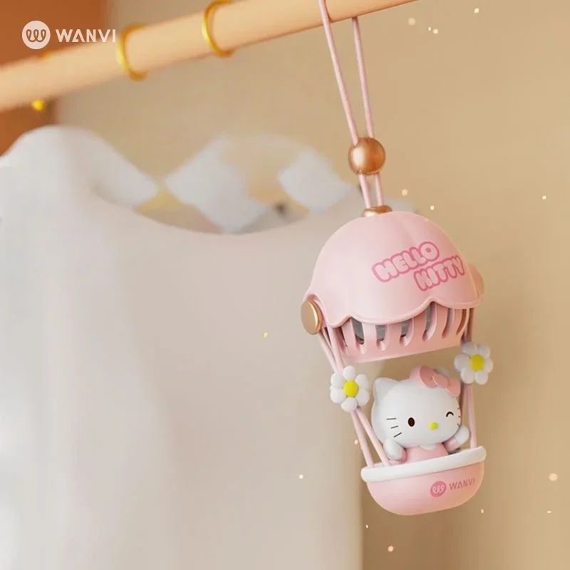 مينيسو سانريو مرحبا كيتي منطاد الهواء الساخن سلسلة سيارة الروائح Kawaii أنيمي اكسسوارات قلادة الروائح تزيين الكرتون #4