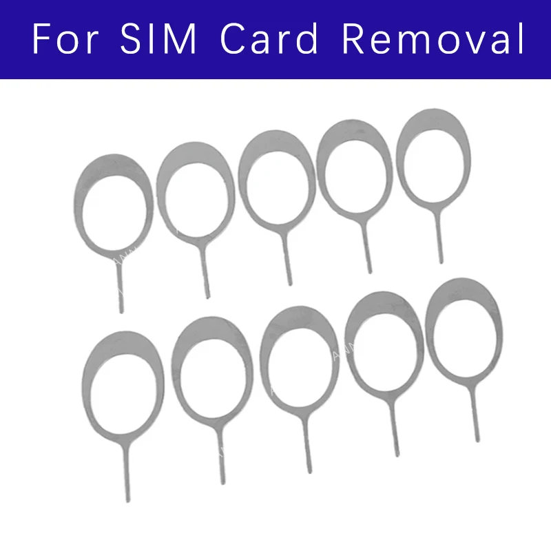 10pcs/set Universal Sim Card Tray Removal Eject Pin Needle Key Tool Needle for iPhone iPad Samsung for Huawei xiaomi