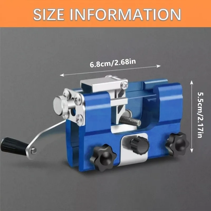 Manual Chainsaw Sharpener Kit – Adjustable Guide, Files for 0.325"/3/8" Pitch, Portable