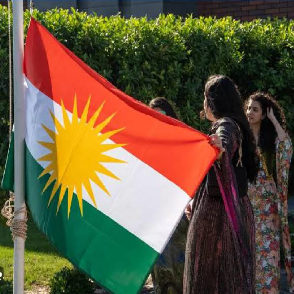 FLAGLINK 90x150 CM Kurdistan Flag For Decoration