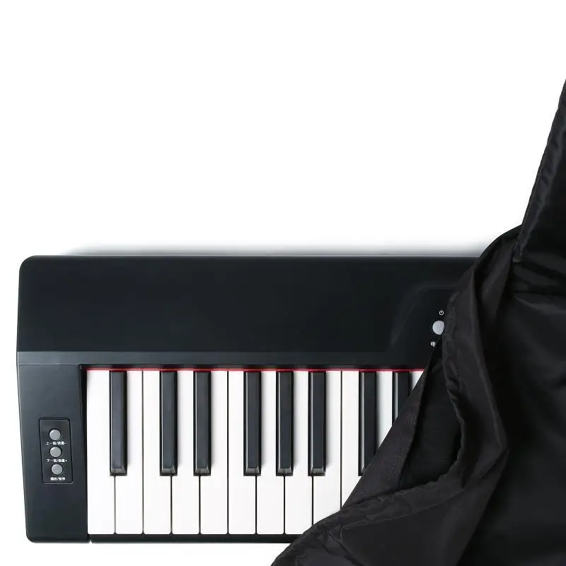 

652F 88 Keys Electronic Keyboard Digital Piano Dust Cover for w/ Adjustable Cord Dustproof Piano Keyboard Storage Bag Piano C