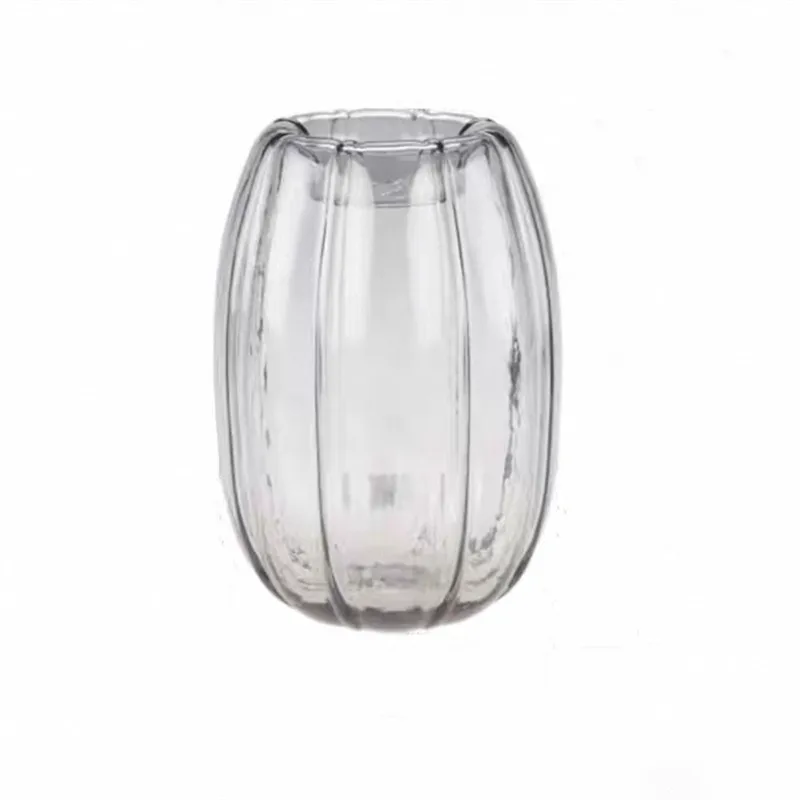 

Modern creative glass flower ware American home handicraft ornament living room dining room flower arrangement hydroponic glass