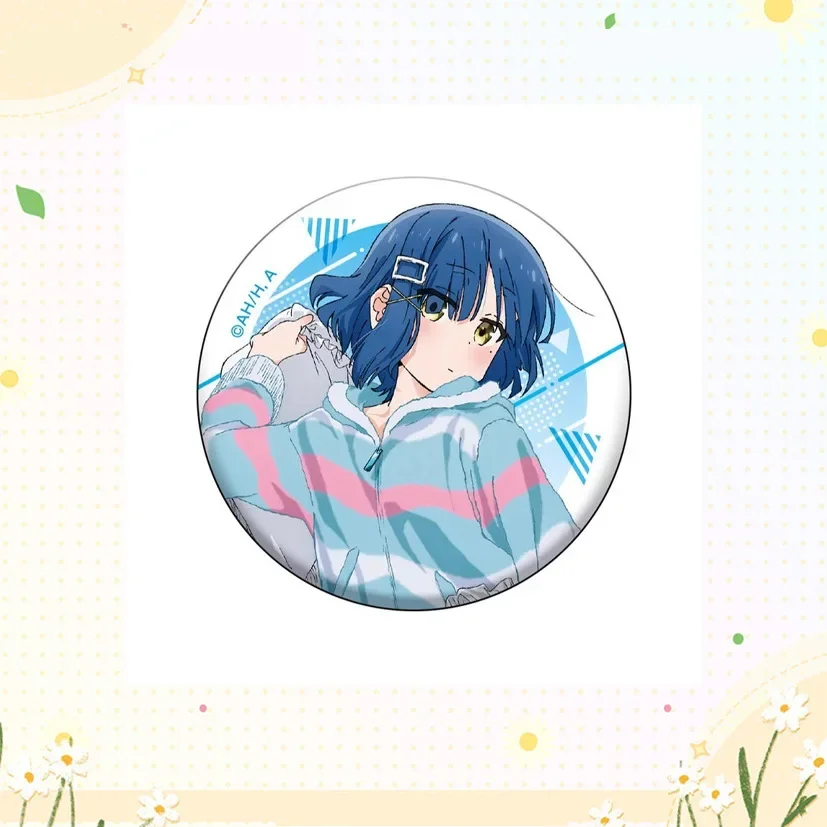 5.8cm Anime Figure Ijichi Nijika Kita Ikuyo Yamada Ryo Anime Exquisite Round Brooches Creative Badge Backpack Decor Collection