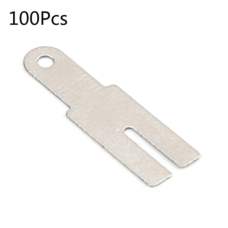 A2UD Nickel Strip 100 Piece Y Shaped Nickel Sheets Plates Battery Nickel Plated Steel Belt Strip Spot Welding Connector