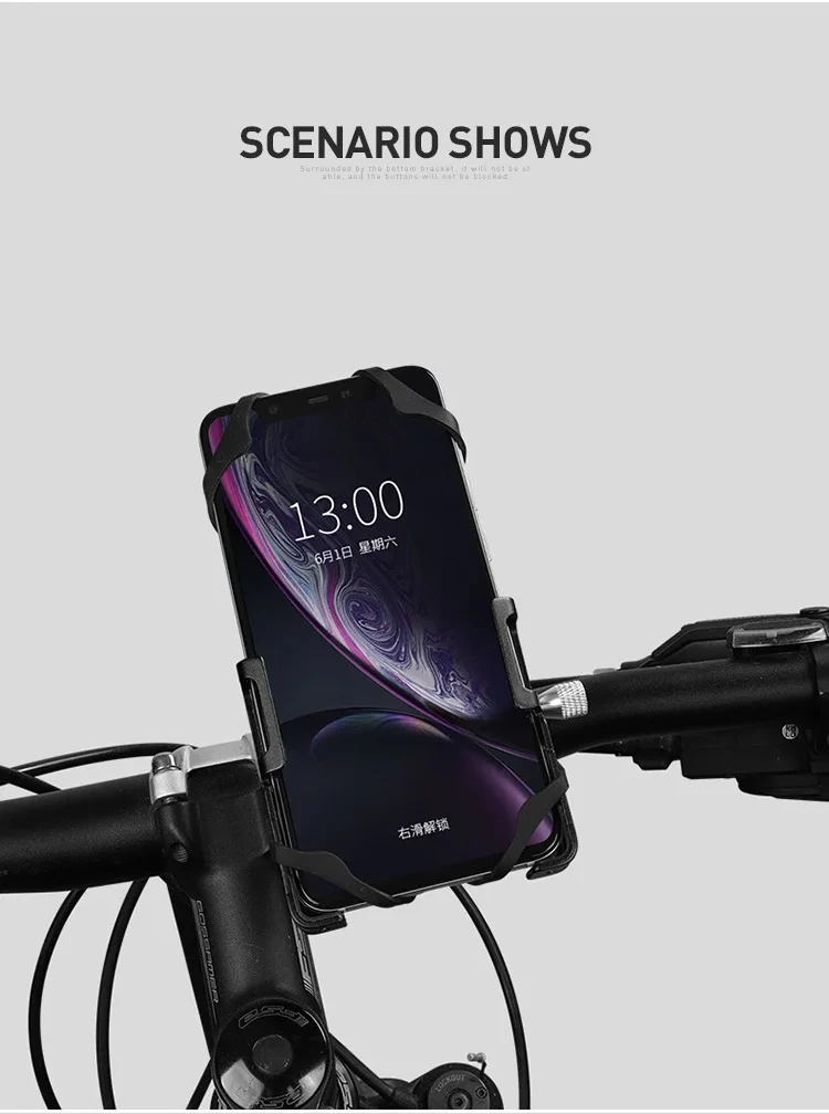 GUB P10 Fahrrad-Telefonhalter, Halterung aus Aluminiumlegierung, Motorrad-Fahrradständer, Halterung, Lenkerclip für 55–100 mm – Detail 8