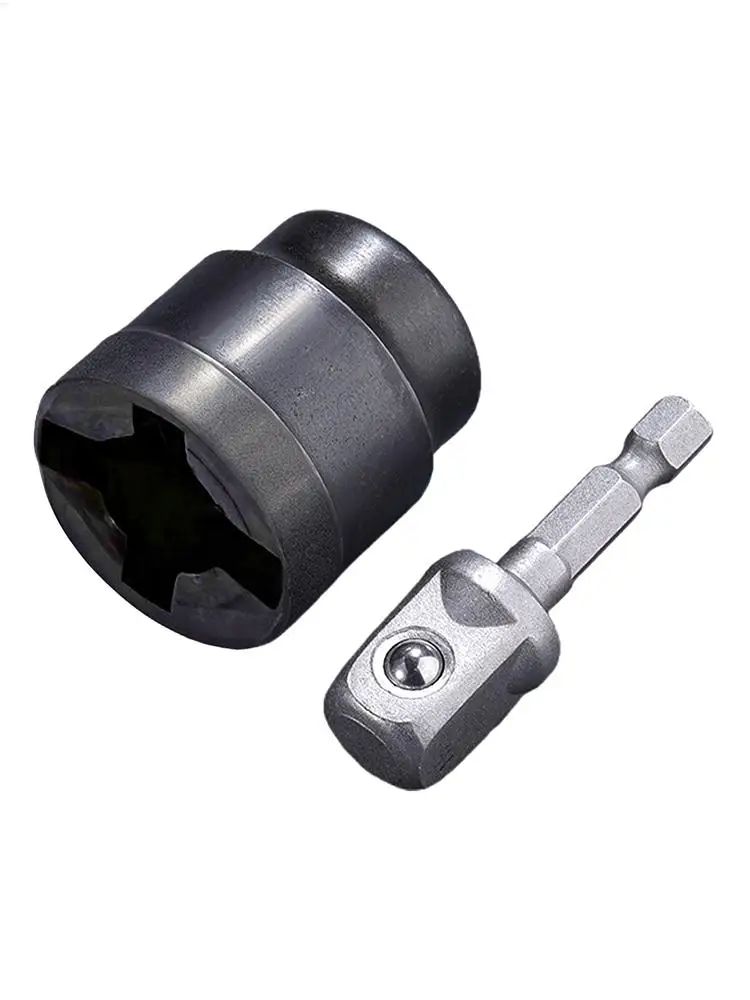Universeller Scherenwagenheber-Adapter, Wohnmobil-Stabilisator-Heber, Bohrmaschinen-Adapter, Auto-Demontagewerkzeug, Stahlkugelgelenkstange, Schlagschraubenschlüssel-Werkzeug – Detail 1