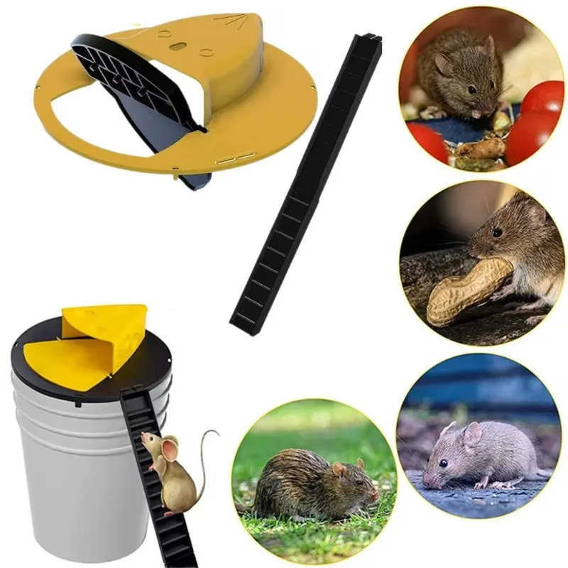 

1PC Mousetrap Device Home Mousetrap Indoor and Outdoor Flip Trap Automatic Reset Mousetrap Tools Gardening Supplies