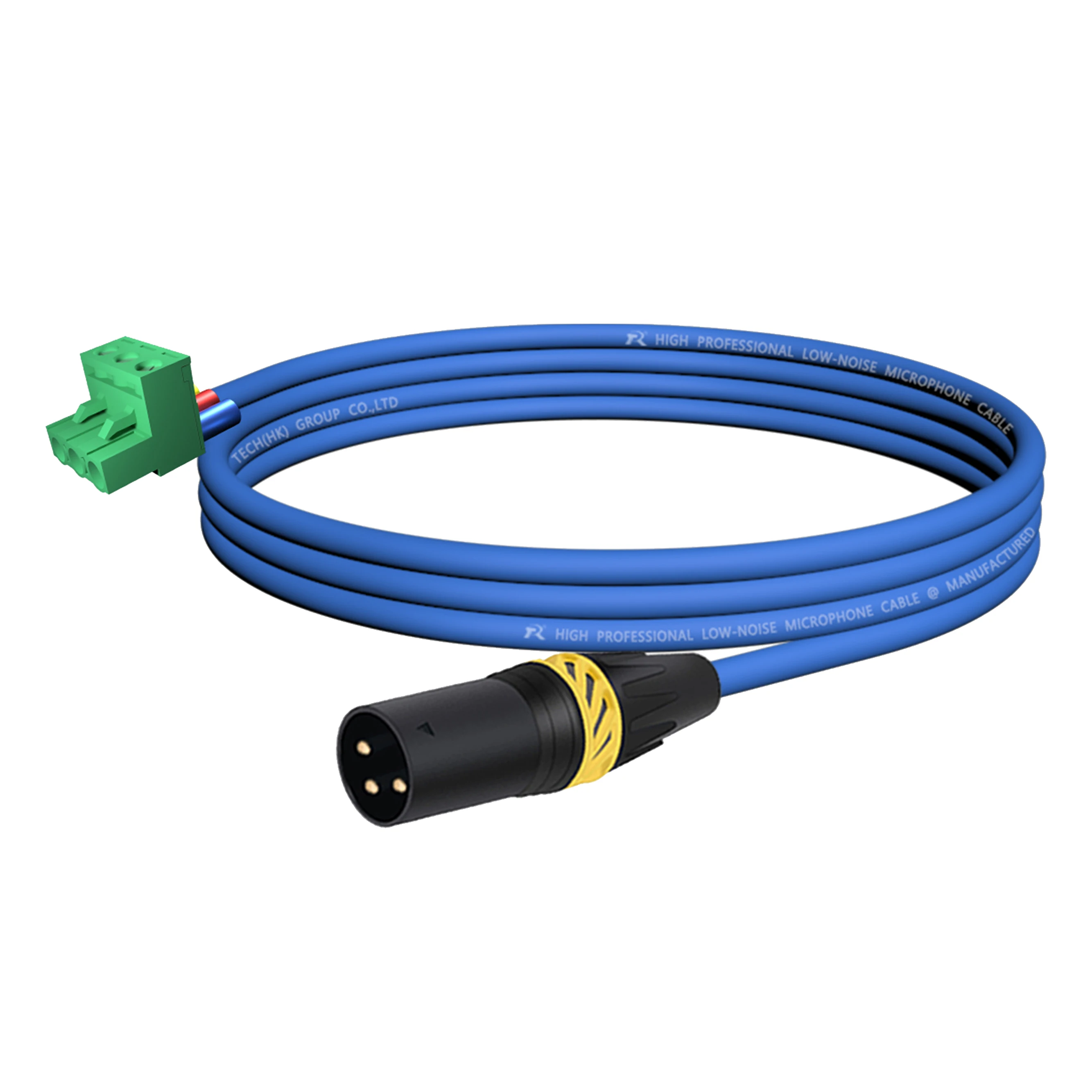 XLR zu Phoenix Kabel, Geräuscharmes 3-Pin XLR Buchse und Stecker zu PHX3M/2EDG 5.08 PCB Schraubklemmen-Adapterkabel mit Sicherem Endgriff – Detail 3