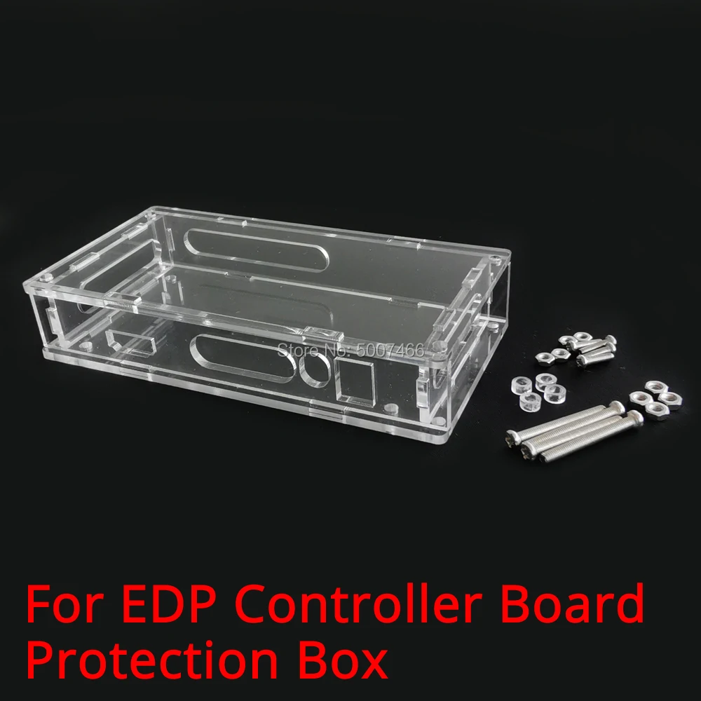 For Our EDP/58C Controller Motherboard HDMI-Compatible VGA Driver Board Transparent Acrylic Protection Box OR Black Plastic Case