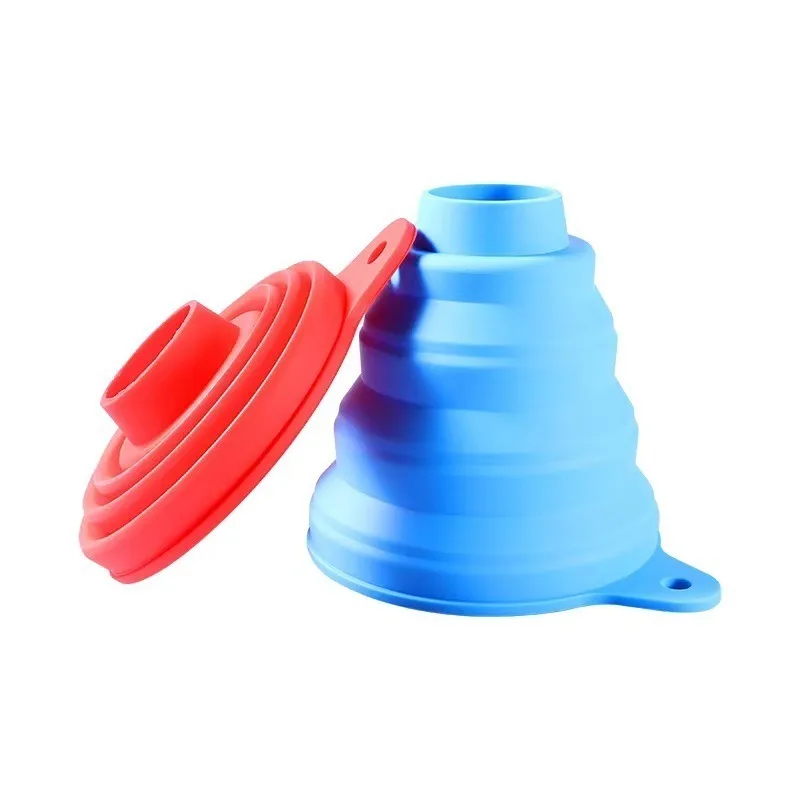 Large Caliber Engine Funnel Car Kitchen Universal Silicone Liquid Washer Fluid Change Foldable Auto Engine Oil Petrol Funnel