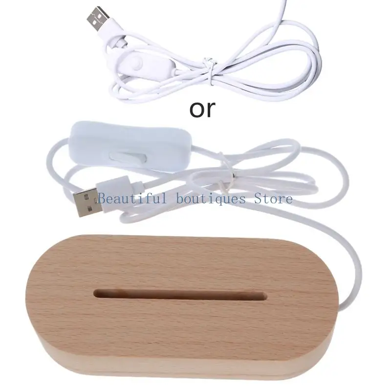 U4LF LED LUMIÈRE LUMBRE LUMINE BASE ACRYLIC DIY LAMPEUR NIGHT CRÉATIF NIGHT RECTANGE OVAL ROND ROUNE RESIN CRAFT