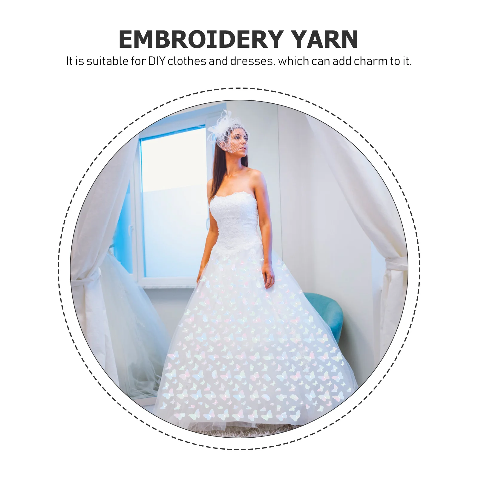 ثلاثية الأبعاد فراشة مطرزة الشاش الدانتيل تقليم عالية الجودة DIY بها بنفسك الملابس فستان الديكور الخياطة الحرفية الشريط وشاح الزفاف الستار #4