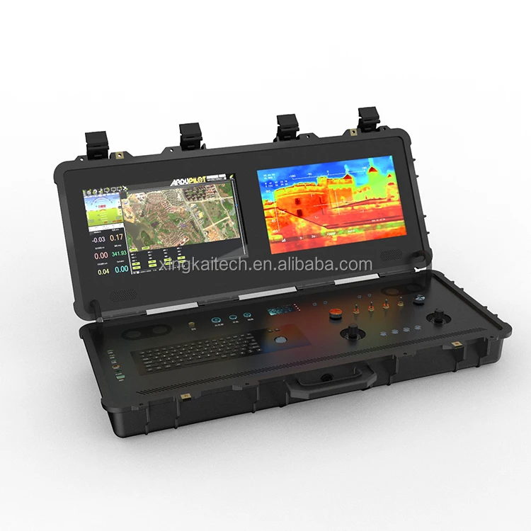 Aerial Photography Integrated Dual-screen Ground Station Remote Control Radio Differential Pressure Cofdm Transmitter RC Remote