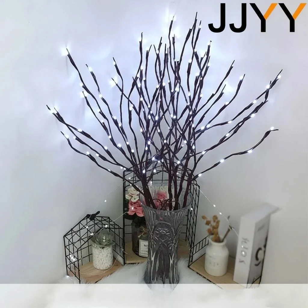 

Светильник-ветка с 20 светодиодами для декора ваз, украшение для свадьбы, Рождества, Нового года, Дня святого Валентина, ночник