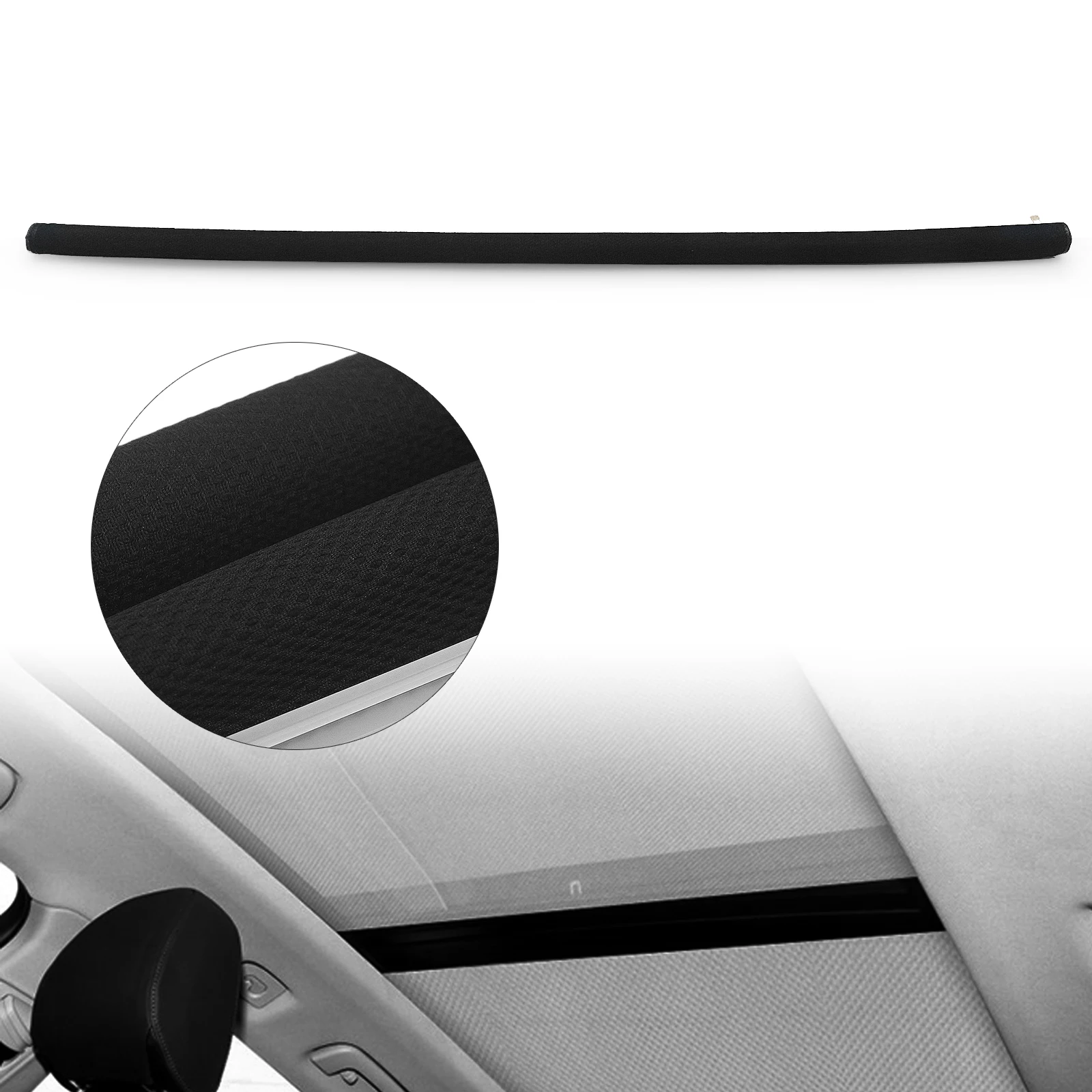 

Car Sunroof Cover Curtain Roller Cloth Sun Roof Dome Window Blind Shade Fabric Beige Black Gray For Audi A5 S5 RS5 2008-2017