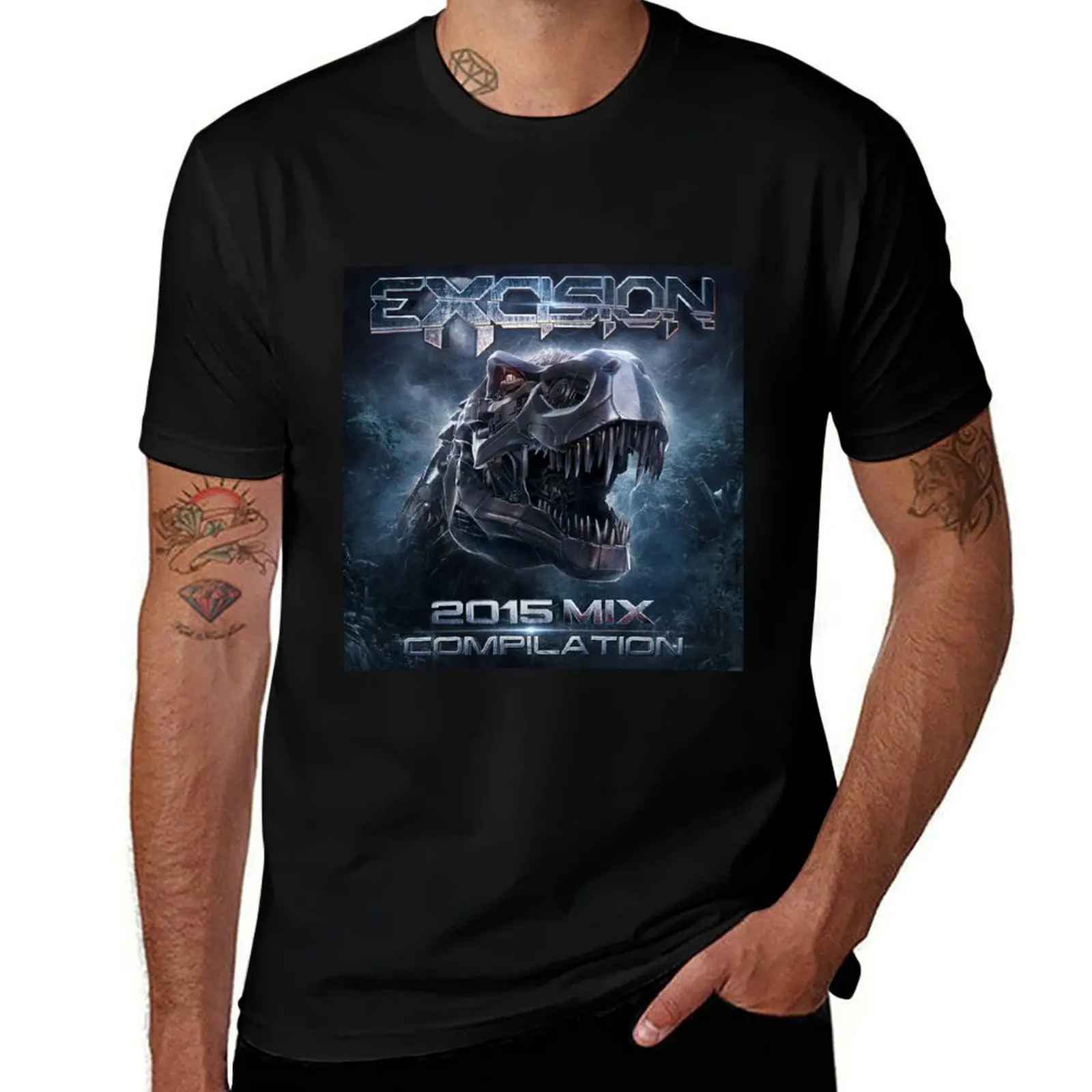 Excision 2015 mixcompilation T-Shirt tops blacks cute tops mens t shirts