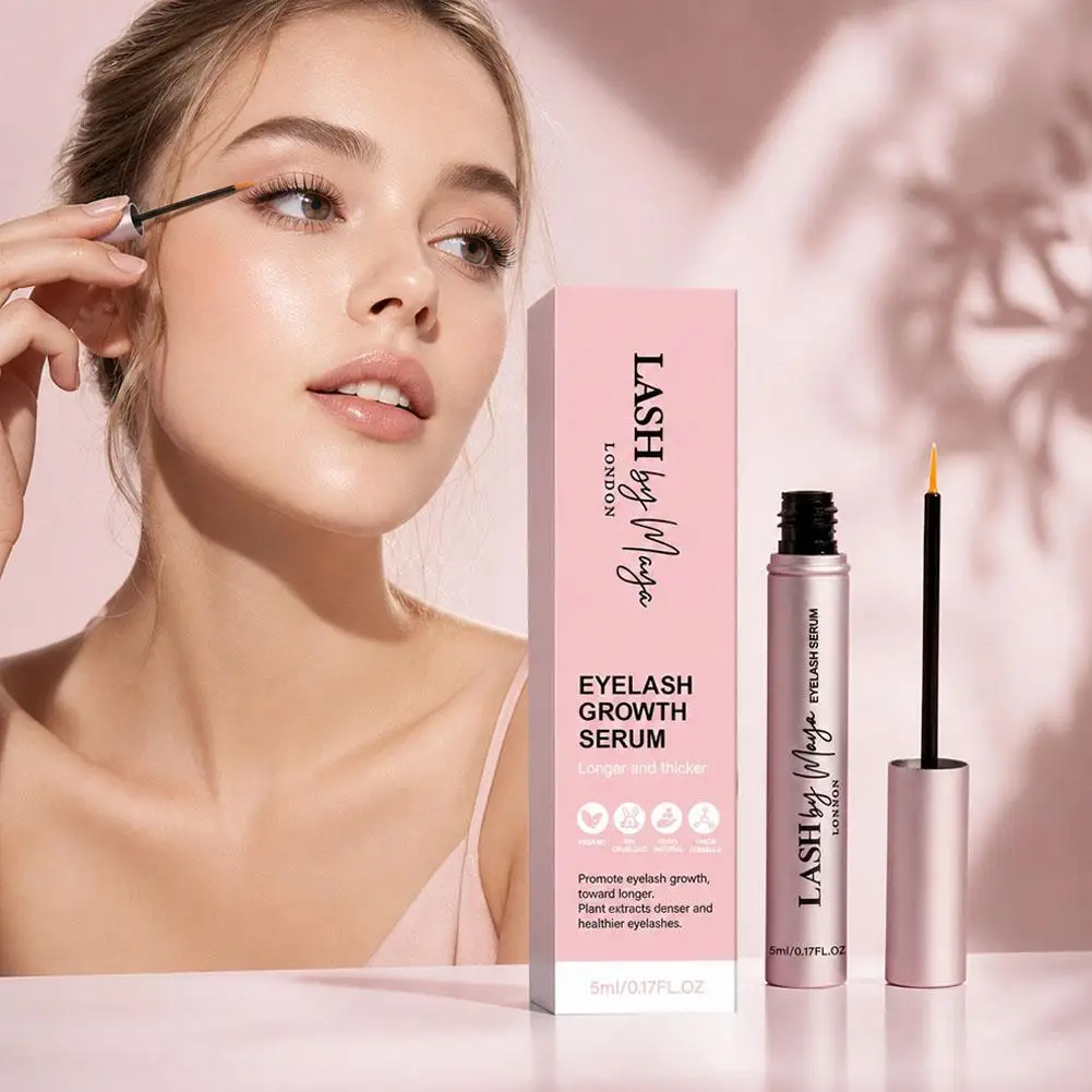 Lash By Maya London Plant Extract Promote Eyelash Growth Longer Thicker Serum Eyelash Growth Serum Natural Lasting Brand Mascara