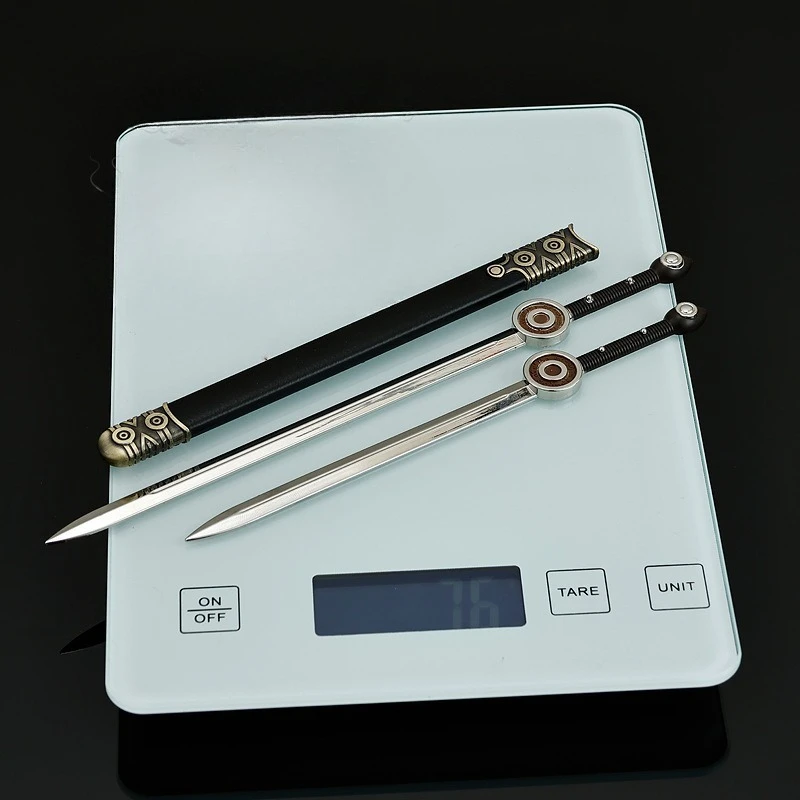 22 سنتيمتر جديد السينما والتلفزيون الشكل محيط معدني لعبة مجسمة السيف سطح المكتب الديكور الحلي هدايا عيد الميلاد اللعب #2