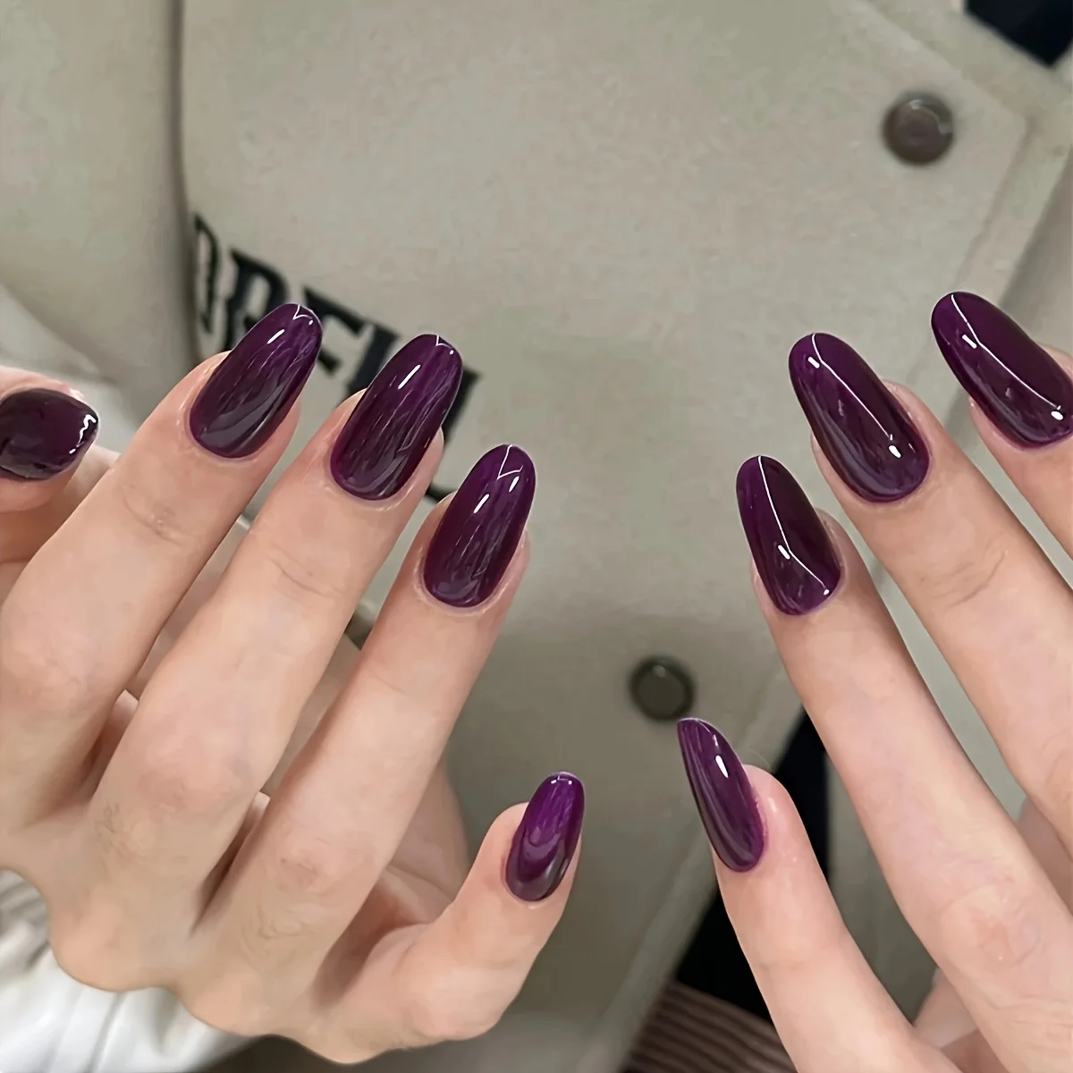 6pcs XEIJAYI  Purple Gel Nail Polish Set, 15ml French Nail Gel Polish, Soak Off UV Light Cure Gel Polish For Nail Decoration