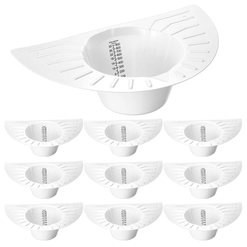 

2025 New 10Pcs Urine Collection Hat For Toilet Stool Sample Collection Kit Toilet Hats,Pee Catcher Urine Collector, 30Oz/900Cc